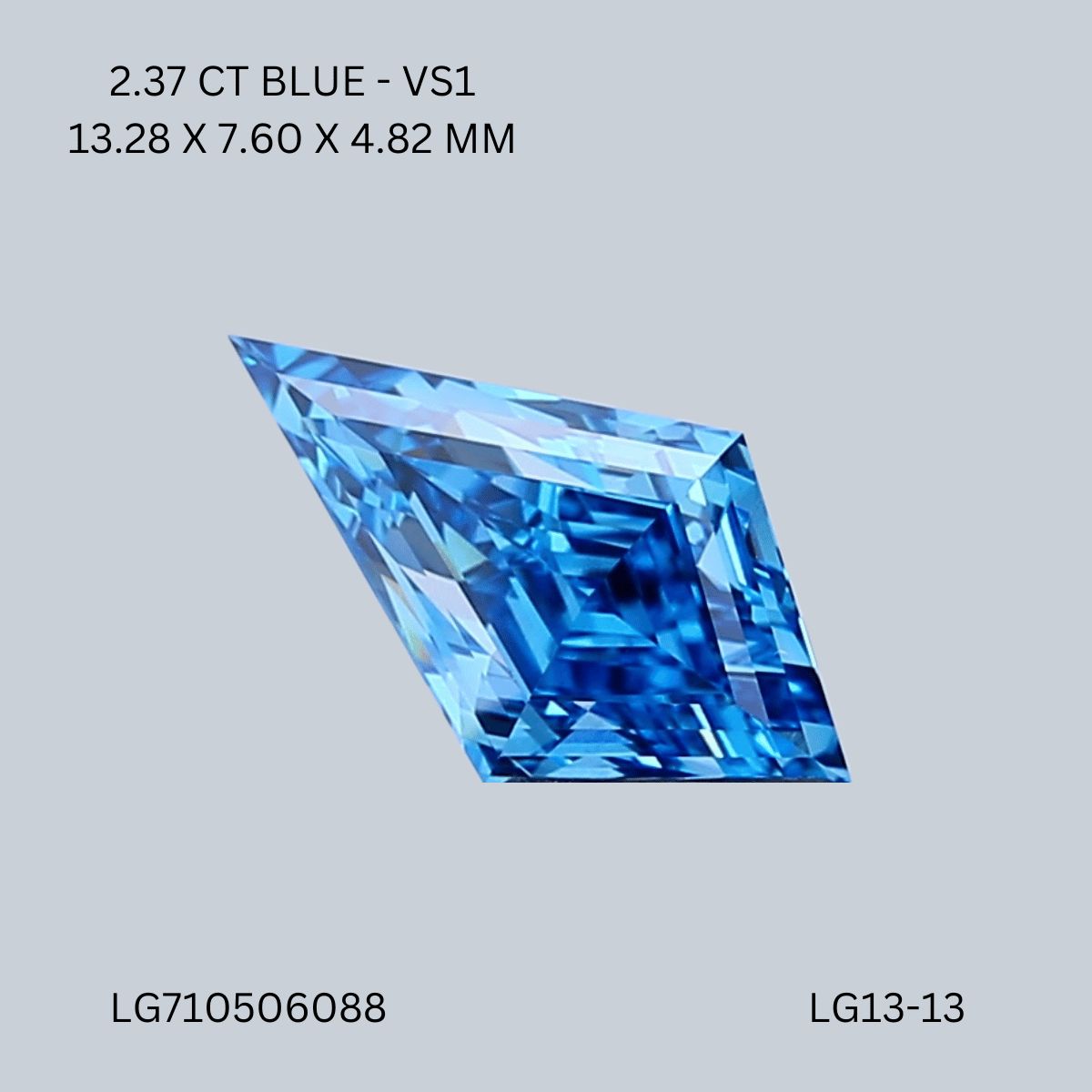 2.37 ct lab-grown Kite Diamond