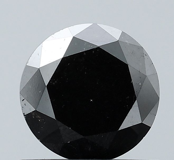 0.86 Carat Round Diamond Black VVS2