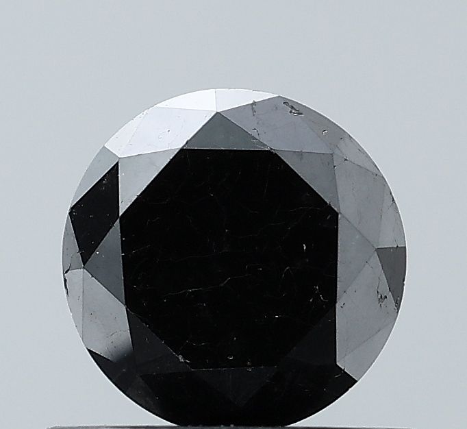 0.77 Carat Round Diamond Black VS2