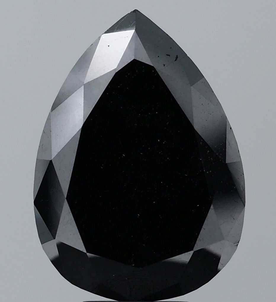 8.23 Carat Pear Diamond Black VS2