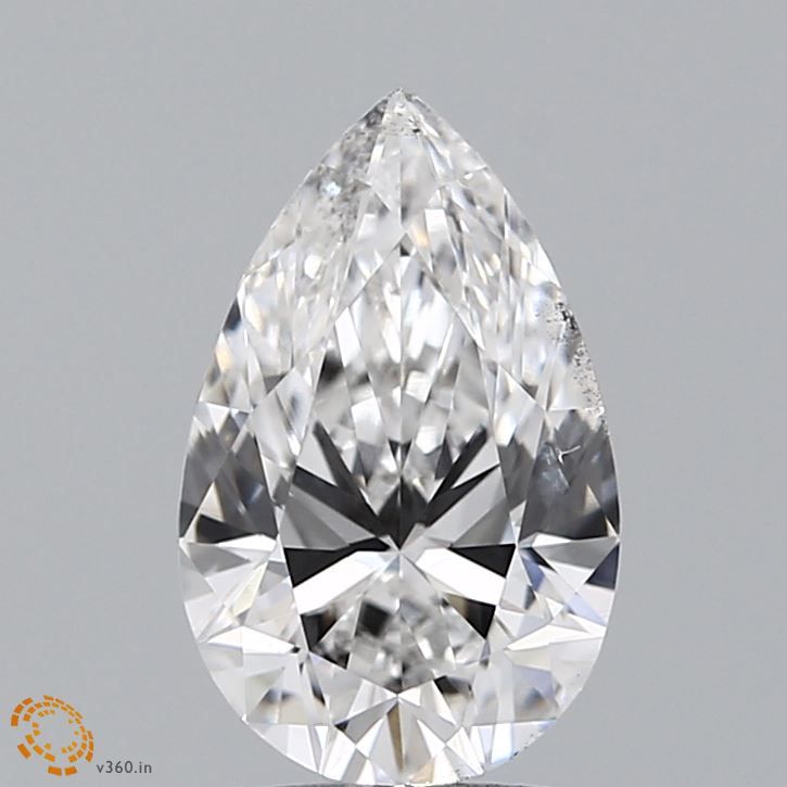 1.72 ct lab-grown Pear Diamond