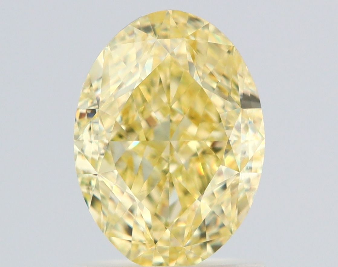 1.5 Carat Oval Diamond Fancy Yellow VVS2