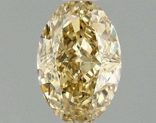 1.05 carat fancy intense yellow VS1 EX Cut IGI oval diamond