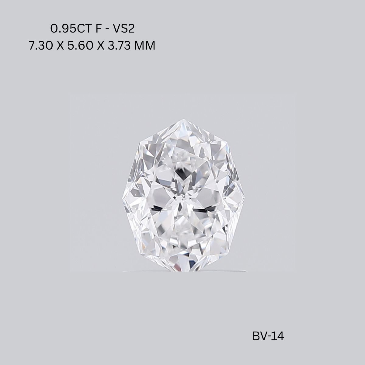 0.95ct Octagonal F VS2