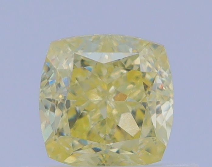 0.6 Carat Cushion brilliant Diamond Fancy Yellow VS1
