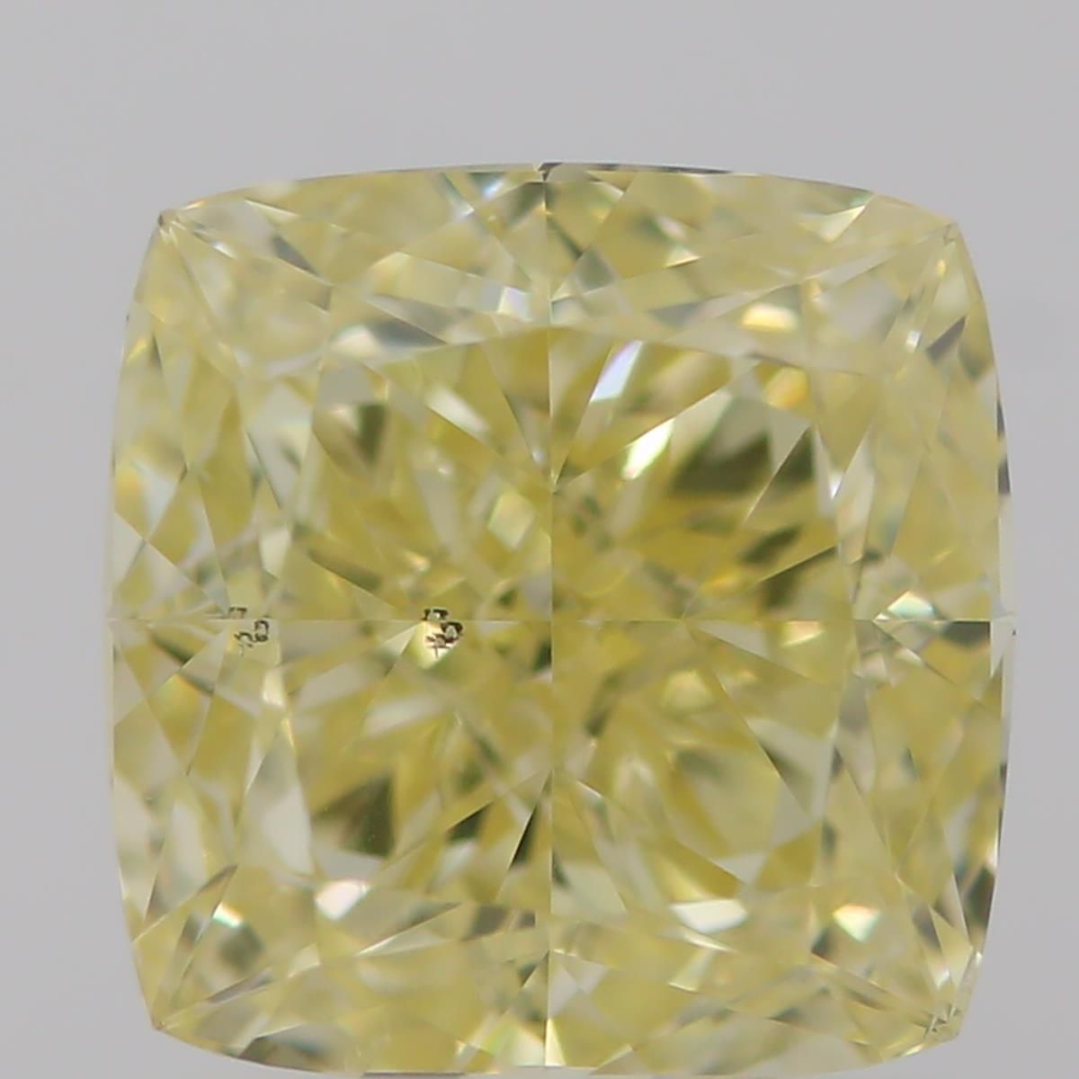 1.03 Carat Cushion brilliant Diamond Fancy  Yellow SI1