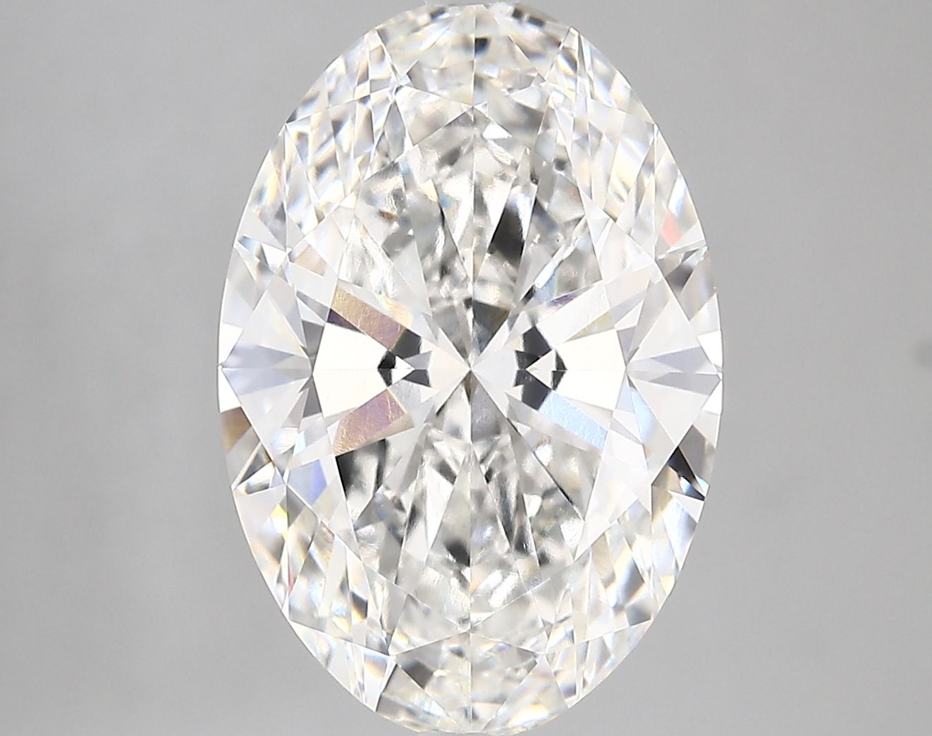 5.87 ct. oval Lab Grown Diamond front image