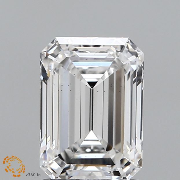 1.61 ct. emerald Lab Grown Diamond front image