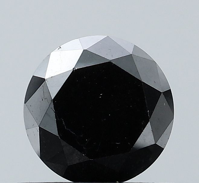 0.77 Carat Round Diamond Black VS2