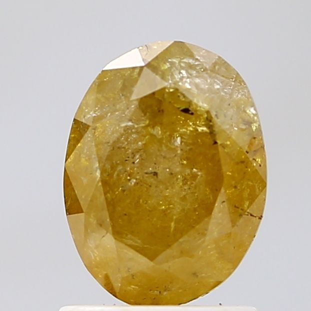 1.47 Carat Oval Diamond Salt and Pepper VVS2