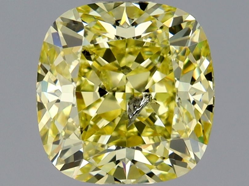 1.2 Carat Cushion modified Diamond Fancy Intense Yellow I2