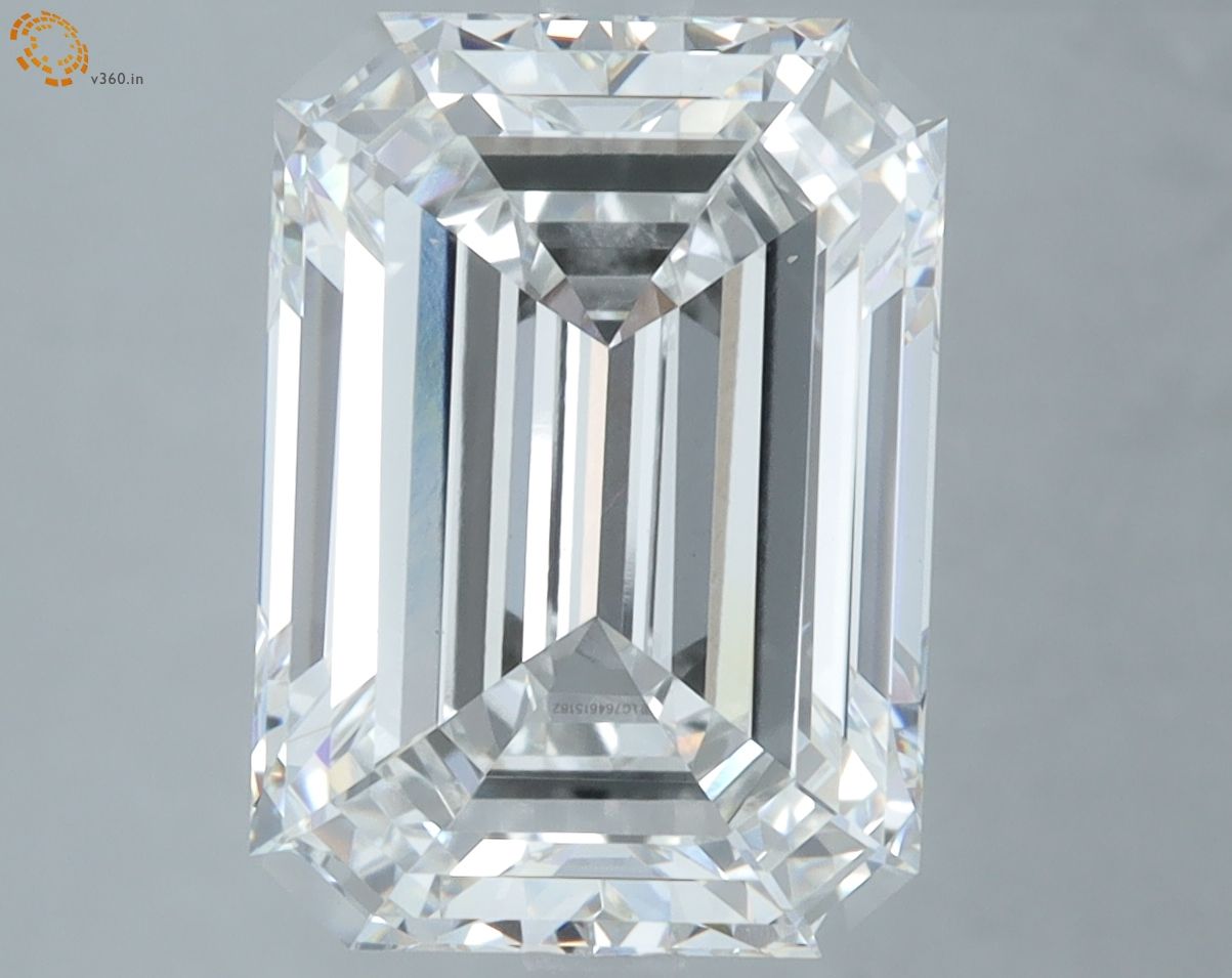 6.04 ct. emerald Lab Grown Diamond front image