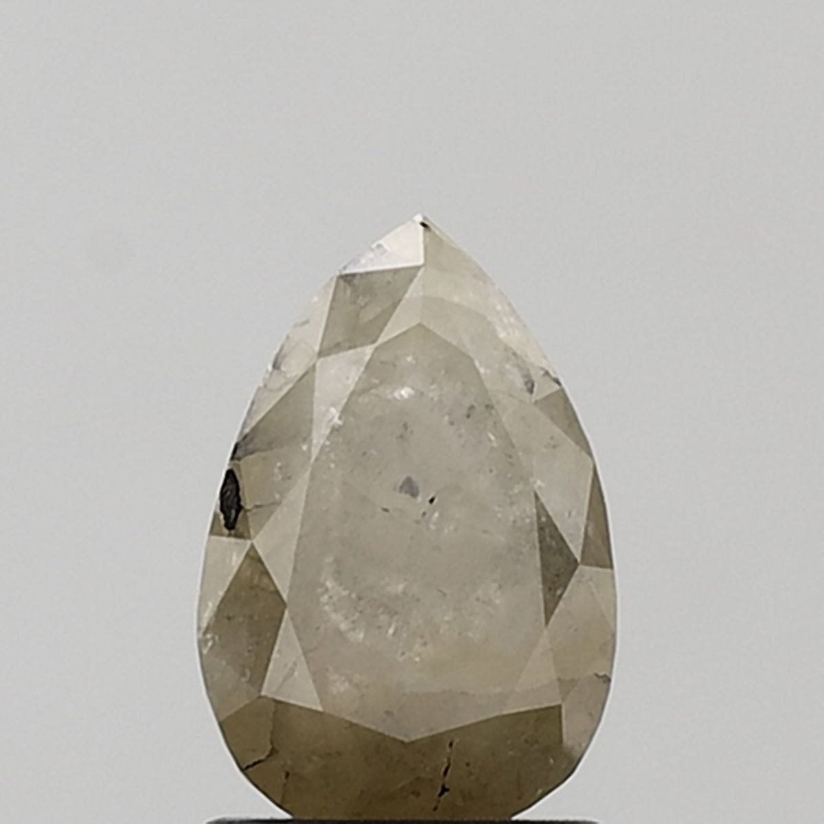 1.37 Carat Pear Diamond Salt and Pepper VS1
