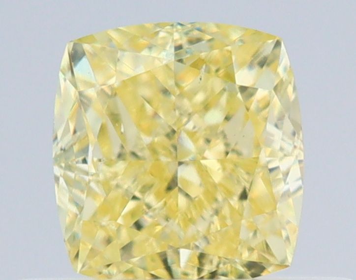 0.5 Carat Cushion brilliant Diamond Fancy Yellow VS2
