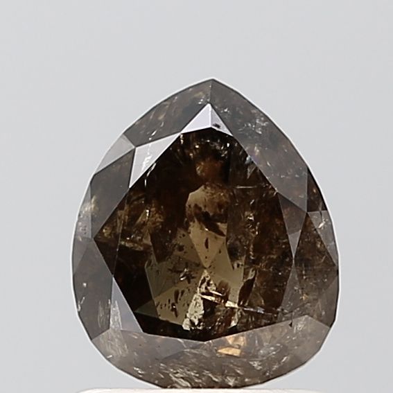 1.16 Carat Pear Diamond Salt and Pepper VS1