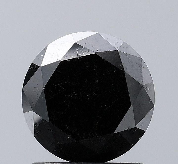 1.75 Carat Round Diamond Black VS1