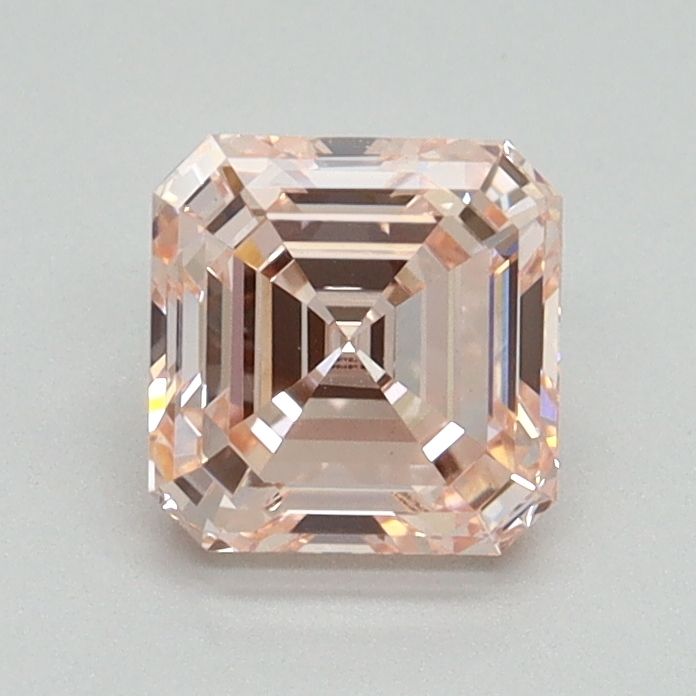 ASSCHER 0.98ct Fancy Intense Pink VS1 – EX EX STG