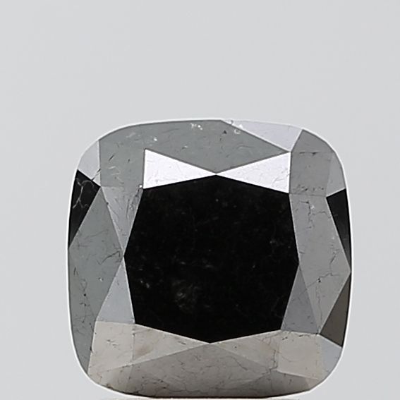 2.11 Carat Cushion brilliant Diamond Fancy Black VS1