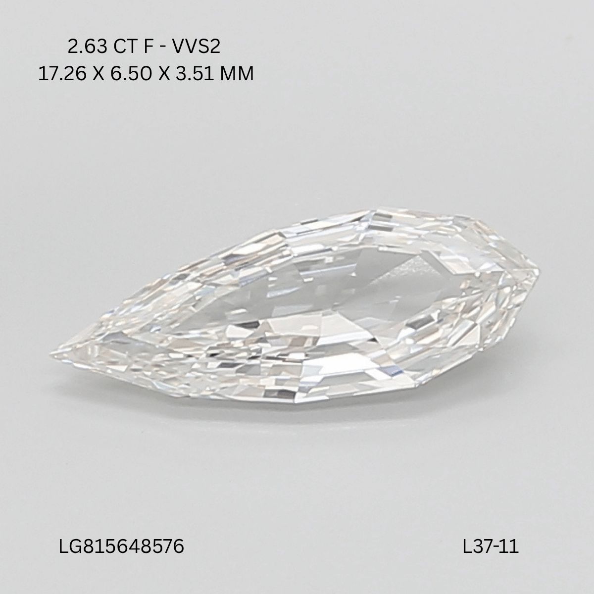 2.63 ct Pear diamond