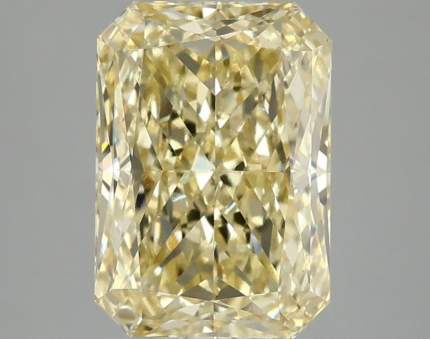 3.09 carat fancy intense  yellow VS2 EX Cut IGI radiant diamond