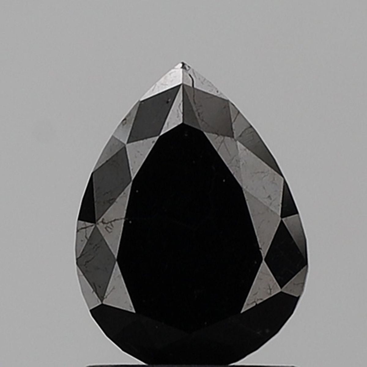 1.43 Carat Pear Diamond Black VVS2