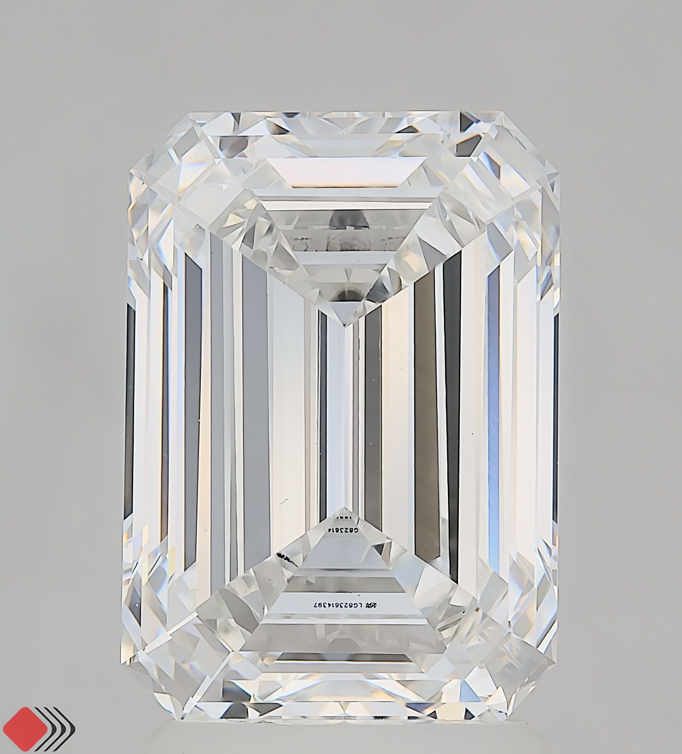 3.04 ct. emerald Lab Grown Diamond front image