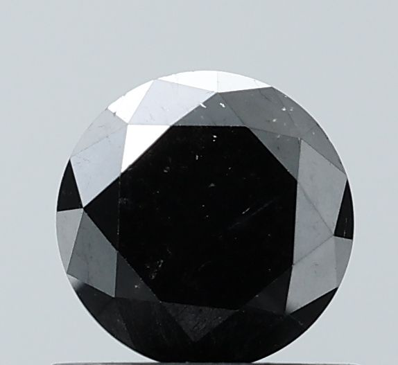 0.91 Carat Round Diamond Black VVS2