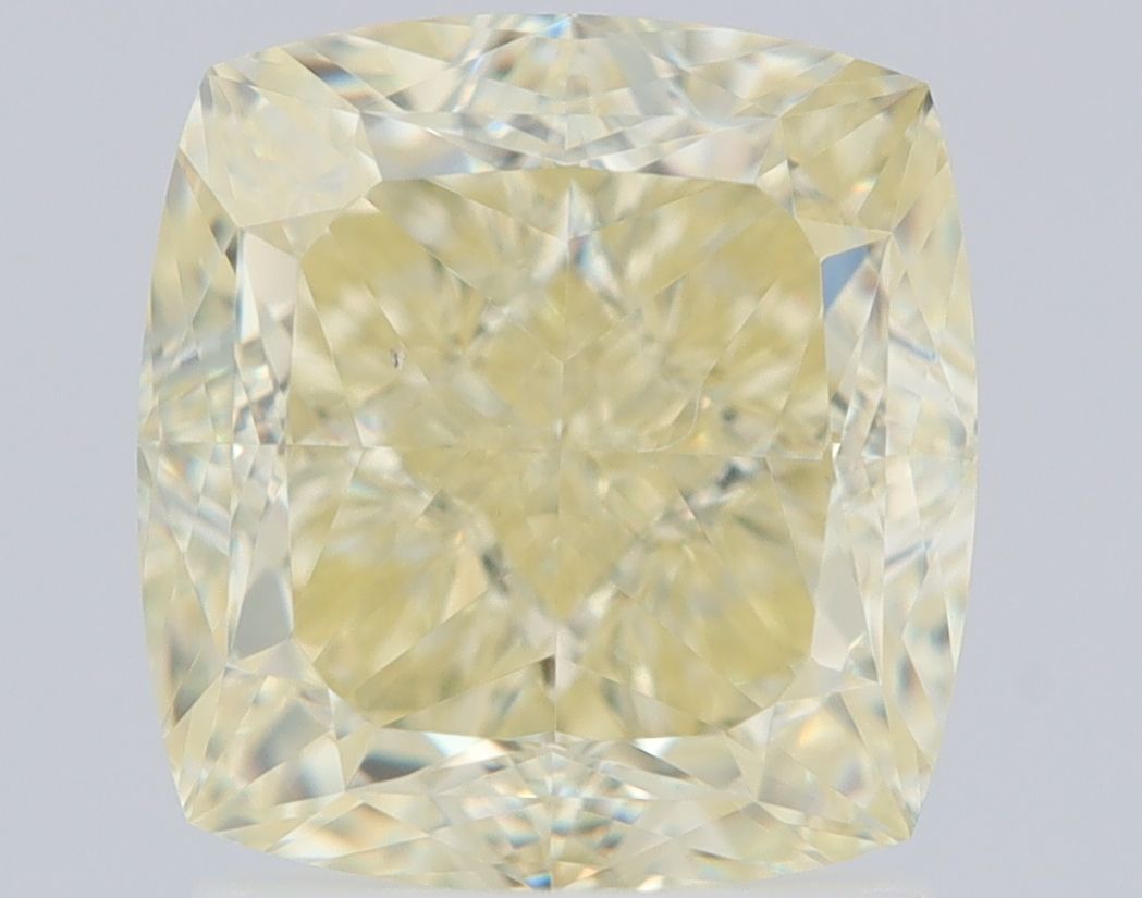 2.18 Carat Cushion brilliant Diamond Fancy Light  Yellow VS1