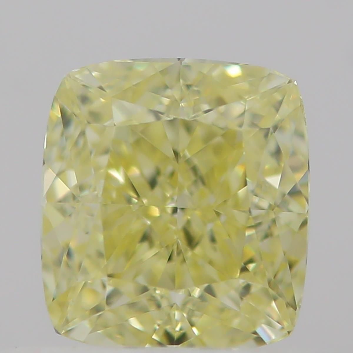 0.5 Carat Cushion brilliant Diamond Fancy  Yellow VVS2
