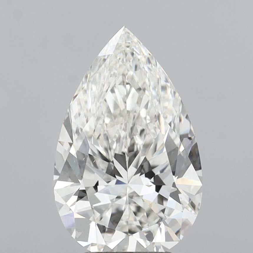 3.09 carat f VS1 EX Cut IGI pear diamond