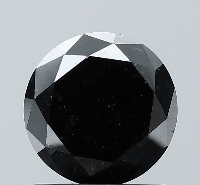 1.32 Carat Round Diamond Black VVS2