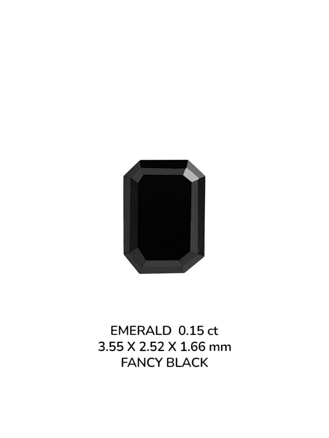 0.15ct Emerald BLACK VVS2