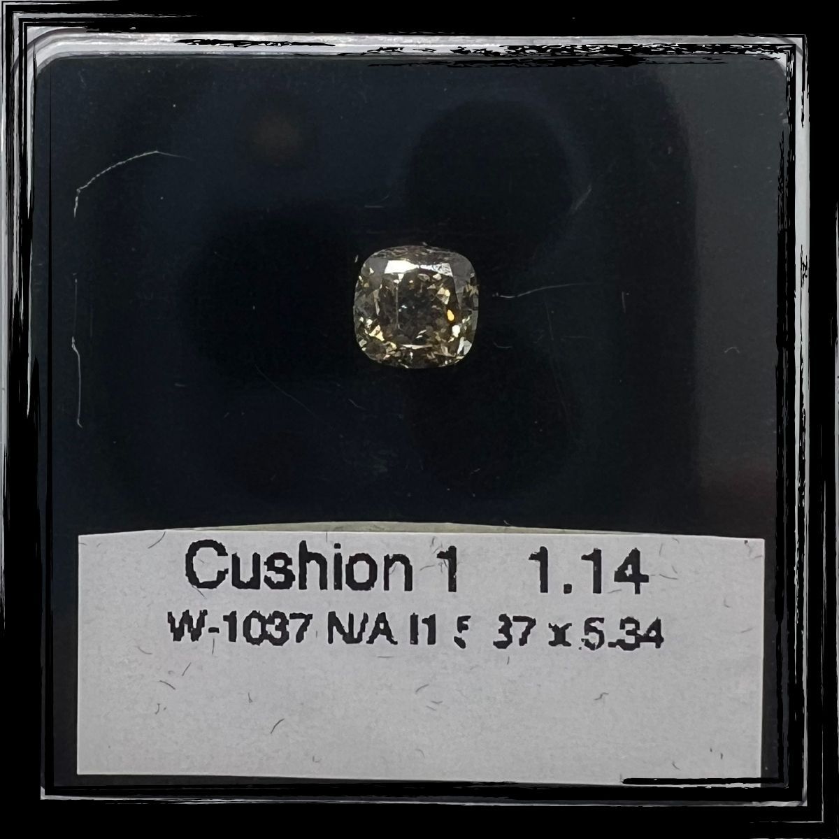 1.14 Carat Cushion brilliant Diamond Brown I1