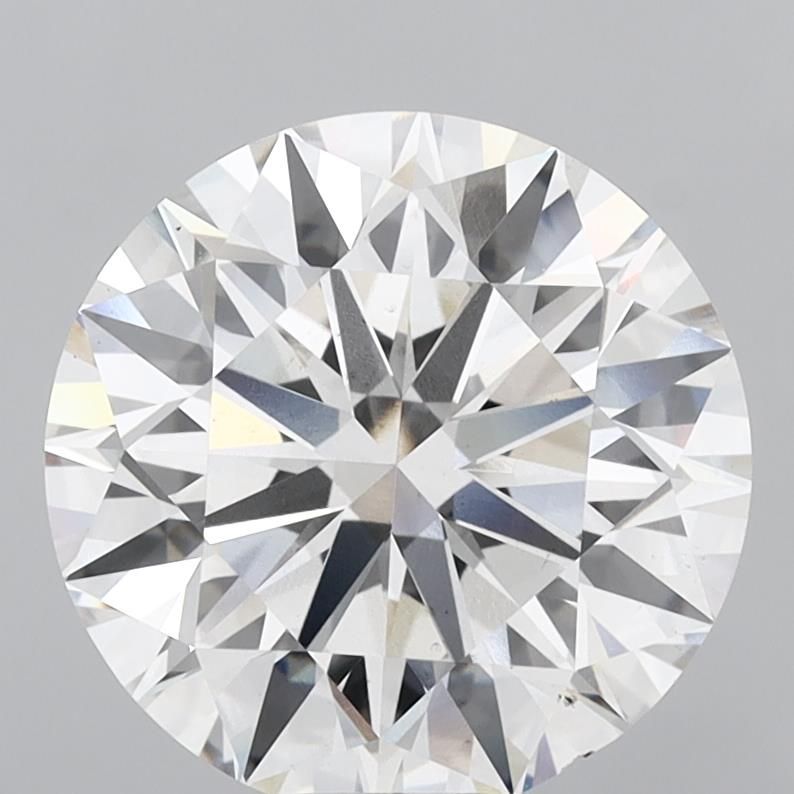 12.01 ct. round Four Prong Ring in platinum diamond image