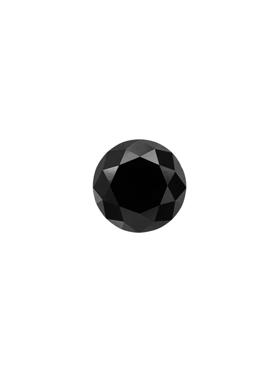 0.89 Carat Round Diamond Fancy Black VVS2