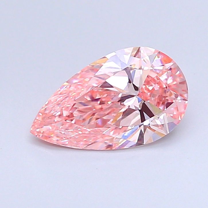 1.05 carat fancy vivid  pink VVS2 EX Cut IGI pear diamond