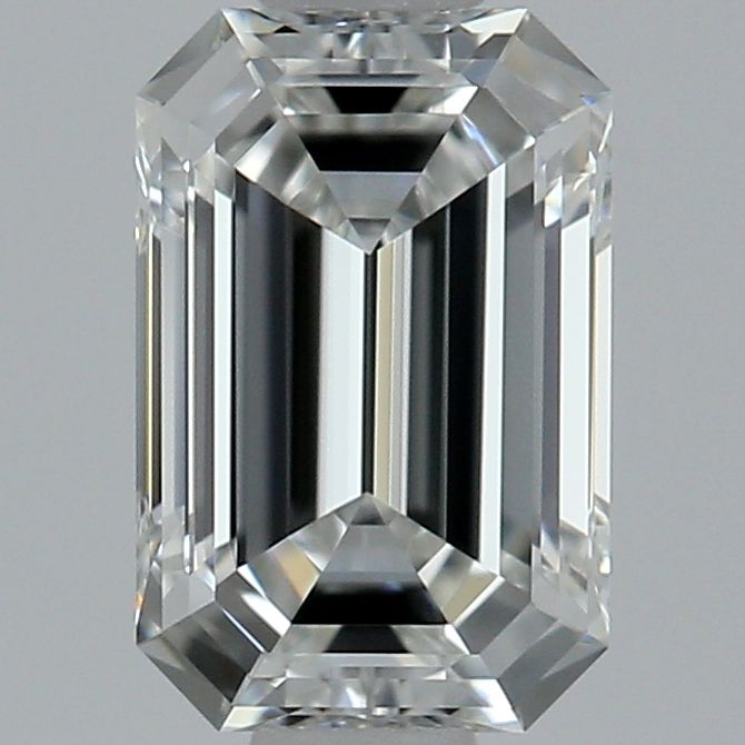 Diamant Émeraude 0.51 ct - Couleur F - Pureté IF