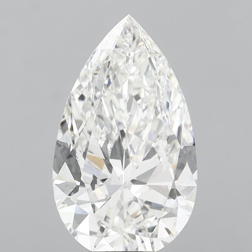 6.10 ct. pear Lab Grown Diamond front image