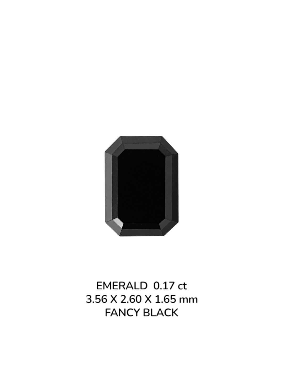 0.17ct Emerald BLACK VVS2