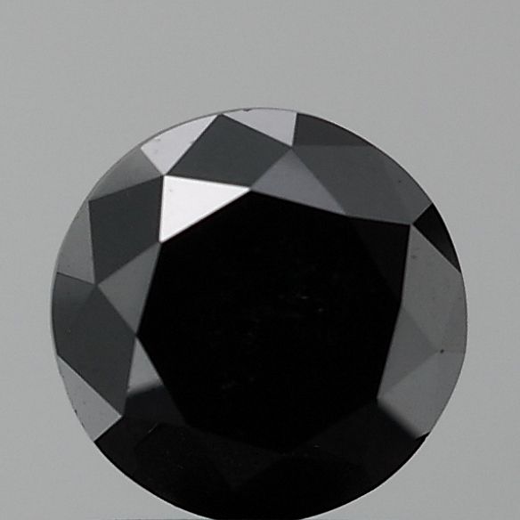 0.94 Carat Round Diamond Fancy Black VVS2