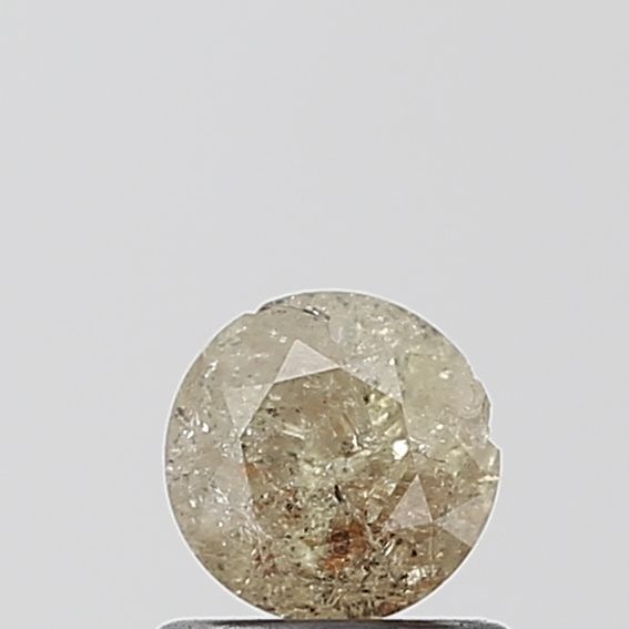 0.55 Carat Round Diamond Salt and Pepper I1