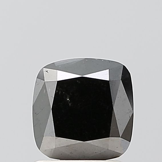 1.58 Carat Cushion brilliant Diamond Black VVS2
