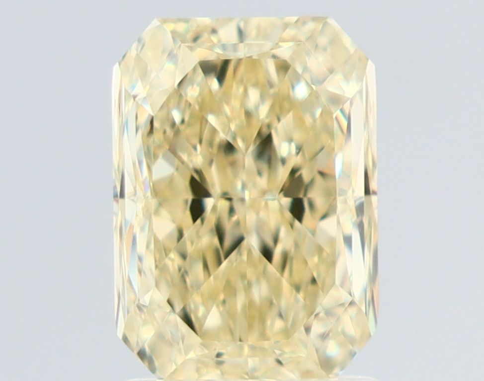 2.03 Carat Radiant Diamond Fancy Light Yellow VS2