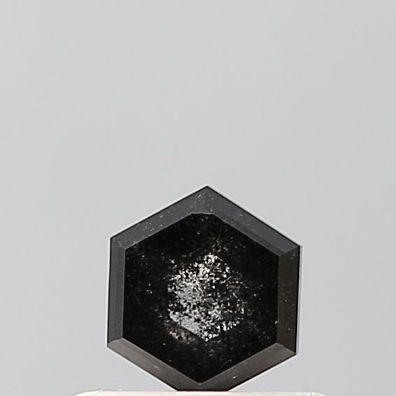 0.37 Carat Hexagonal Diamond Salt and Pepper VVS1