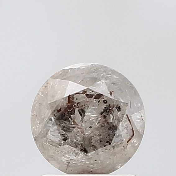 1.38 Carat Round Diamond Salt and Pepper VS1