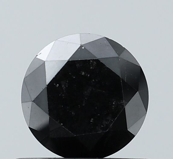 0.87 Carat Round Diamond Black VVS2