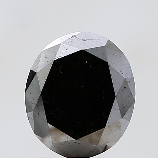 2.49 Carat Oval Diamond Fancy Black VS1