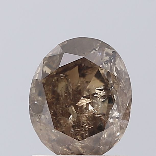1.49 Carat Oval Diamond Salt and Pepper VVS2
