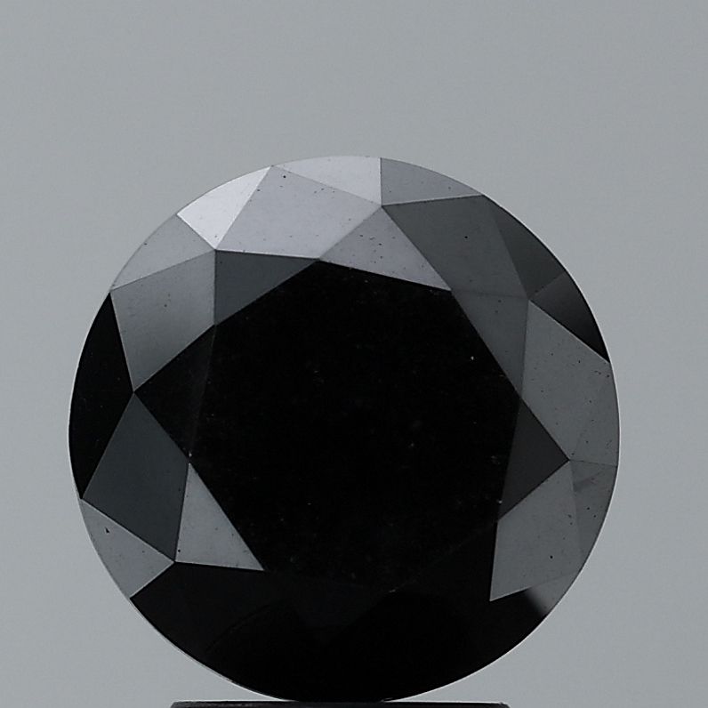 0.43 Carat Round Diamond Black VVS2