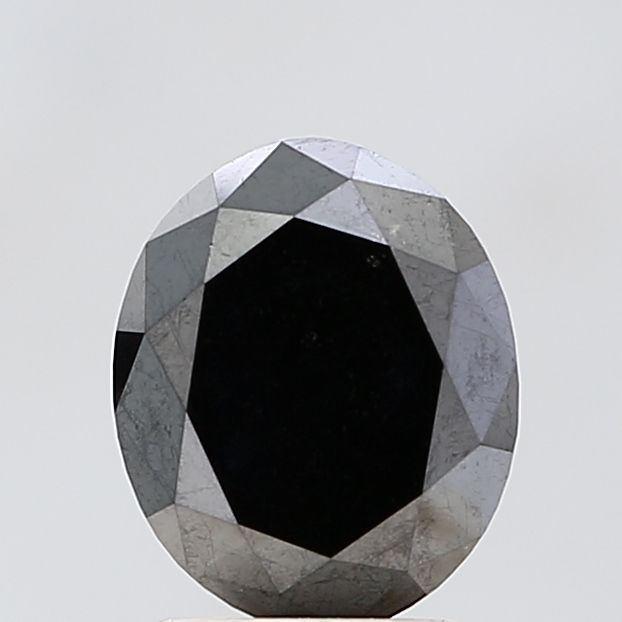2.35 Carat Oval Diamond Fancy Black VVS2